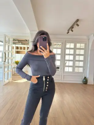 Eff Füme Madonna Yaka Jarse Bodysuit