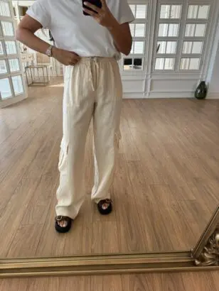 Sista New Bej Kargo Cepli Ham  Keten Pantolon