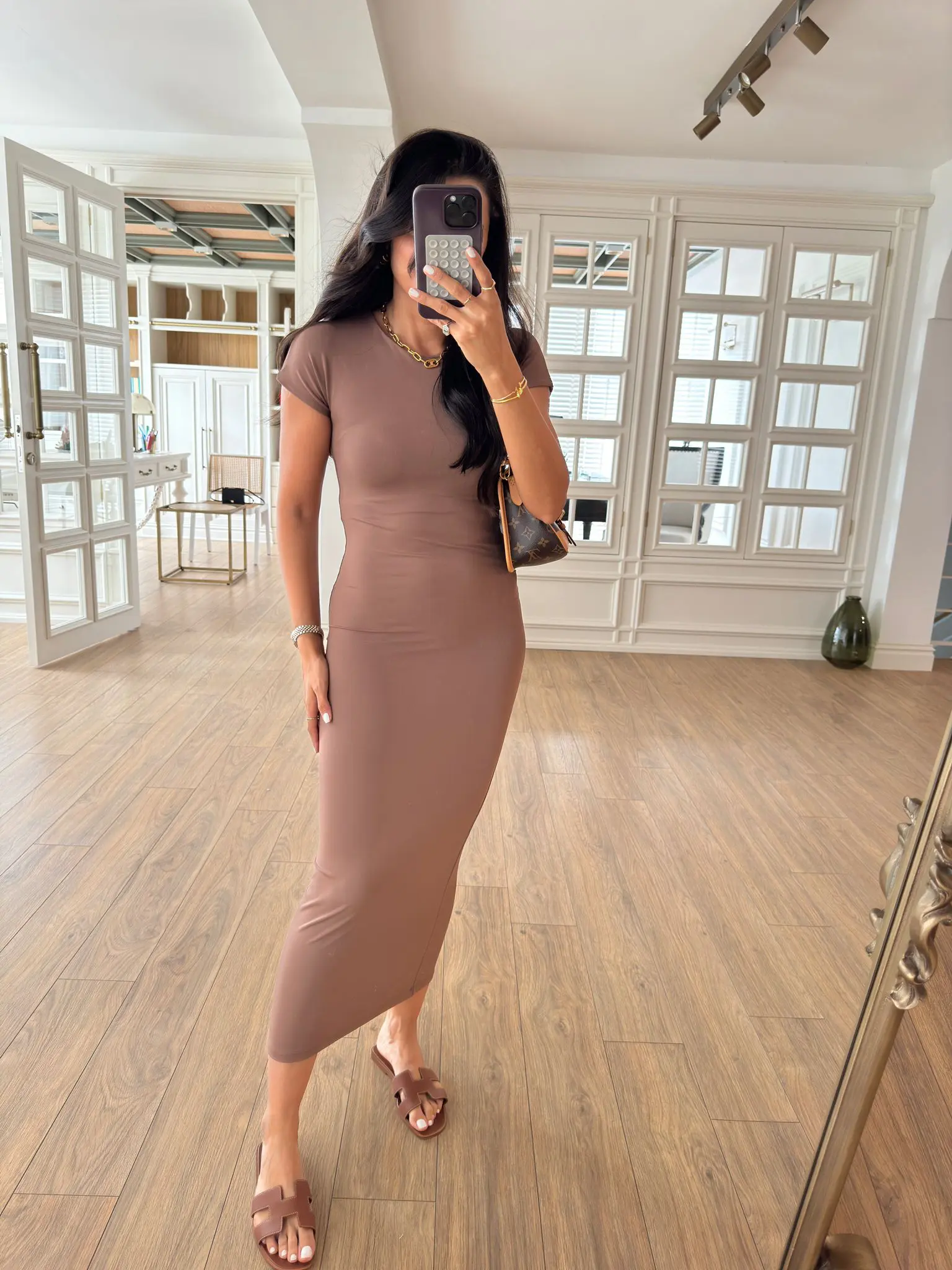 Pears Dilvin Kısa Kol Stretch Elbise