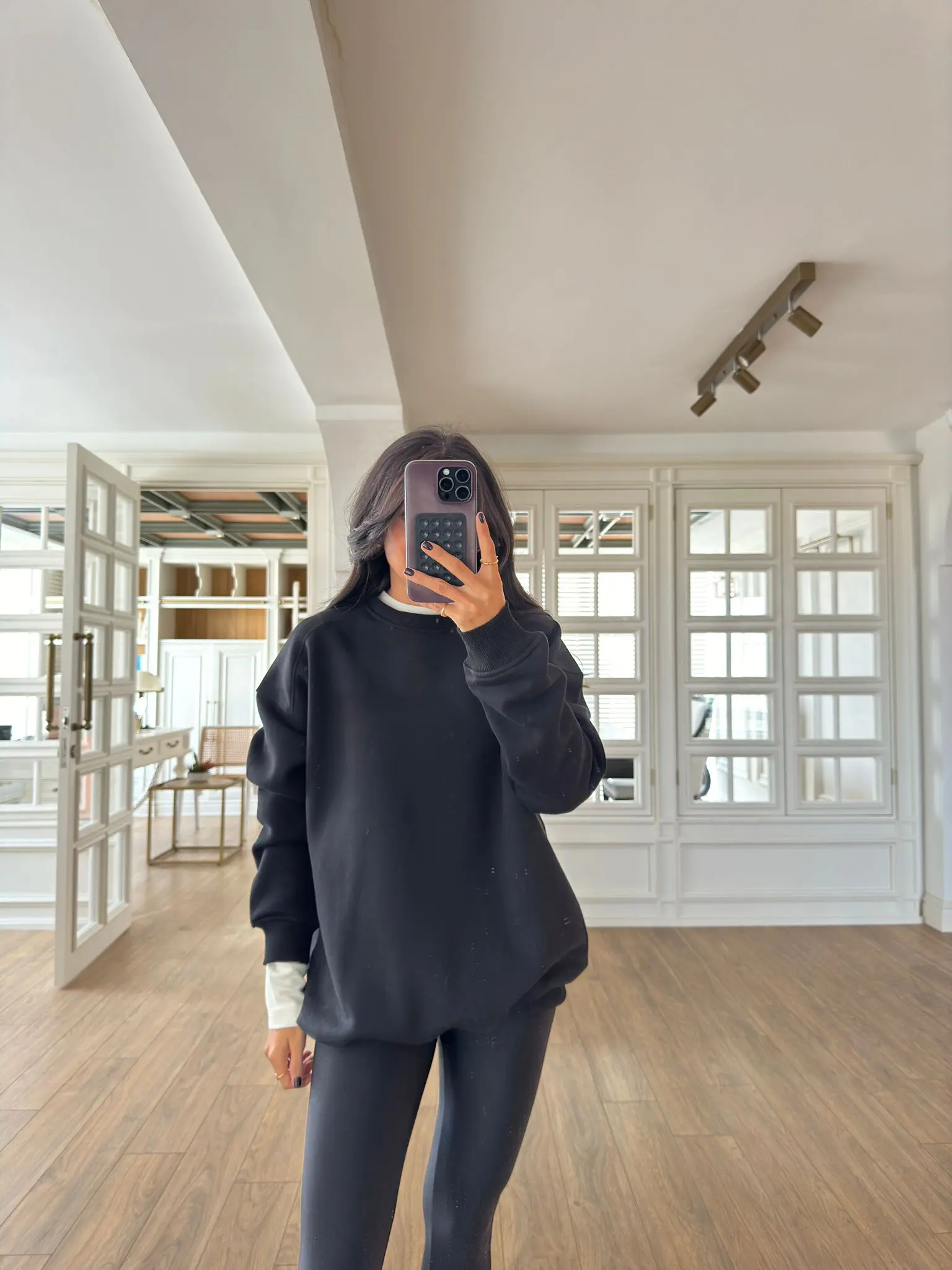 Veylo Bisiklet Yaka İçi Polarlı Basic Sweat