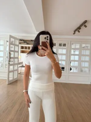 Fenia Ekru Fitilli Stradi Basic Body