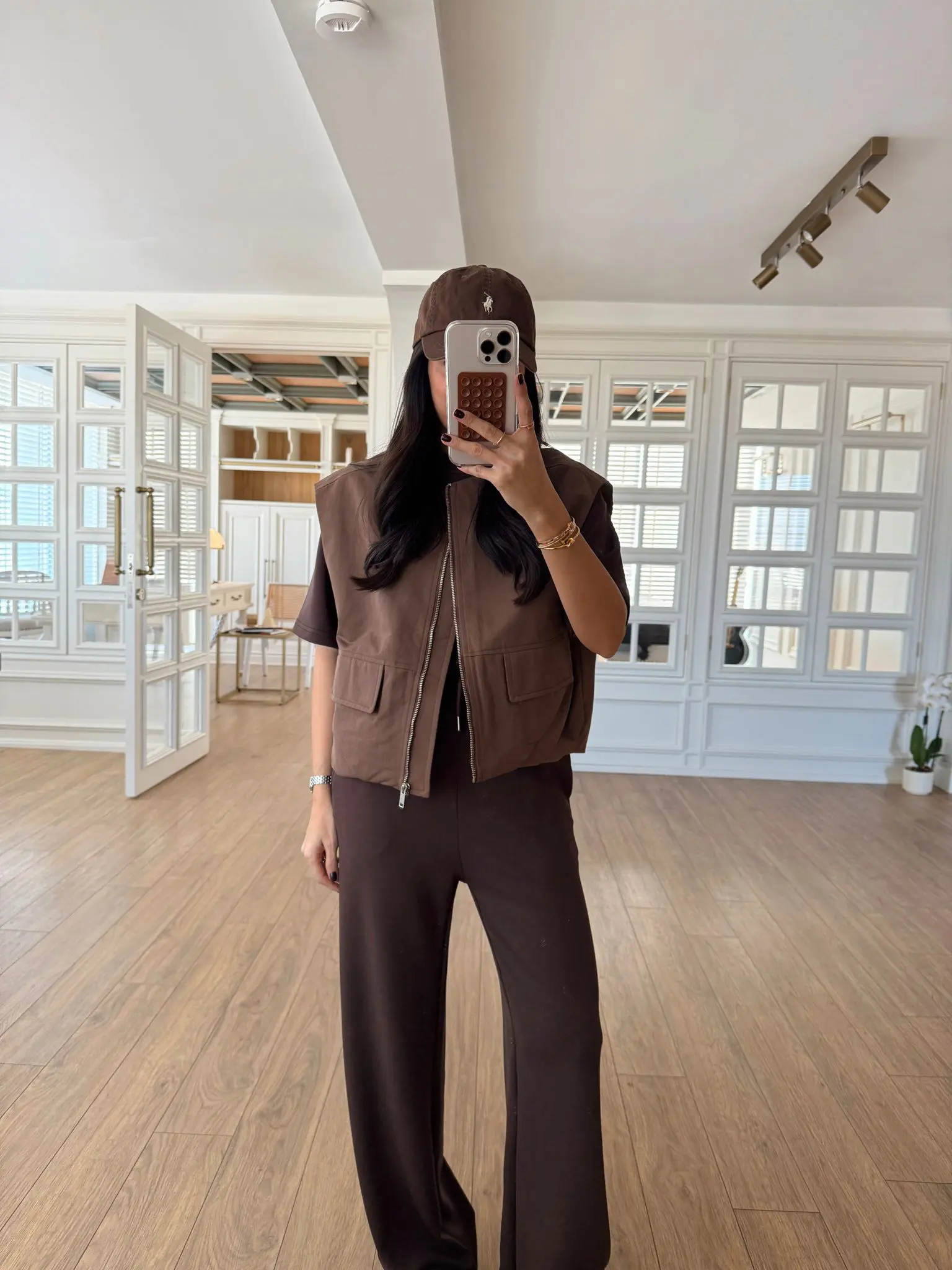 Tio Gold Fermuarlı Cepli Premium Gabardin Yelek