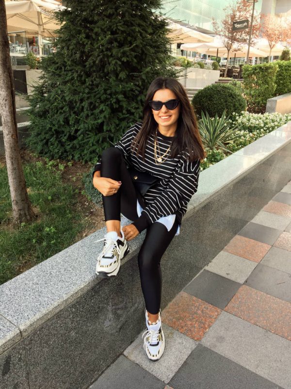 Çizgili Sweatshirt