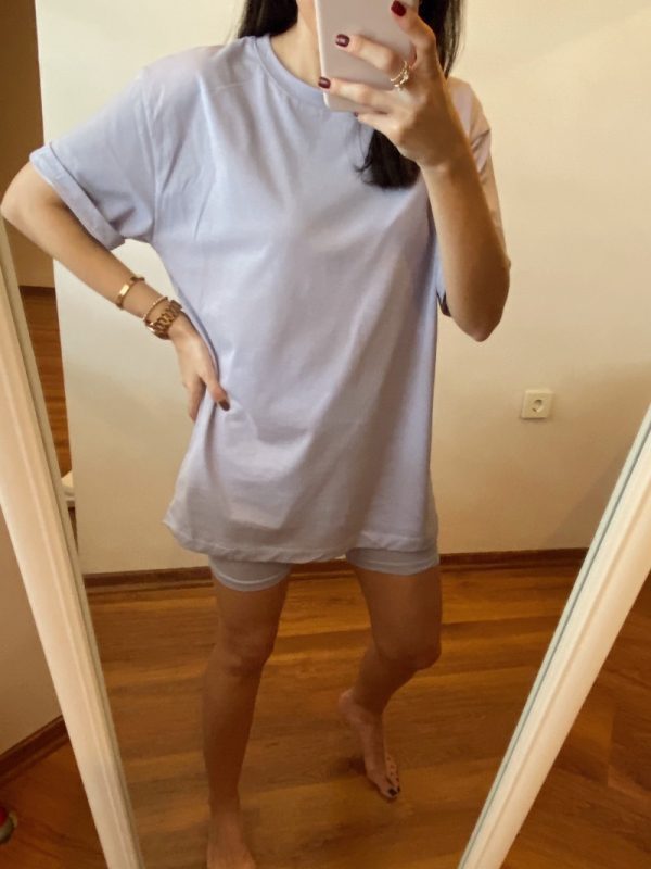 Lila Şortlu Takım