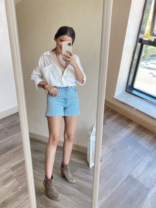 Topshop Yıkamalı Şort