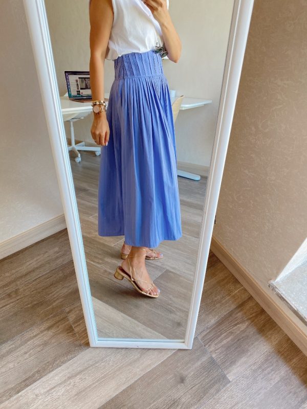 Zara Model Lila Piliseli Etek