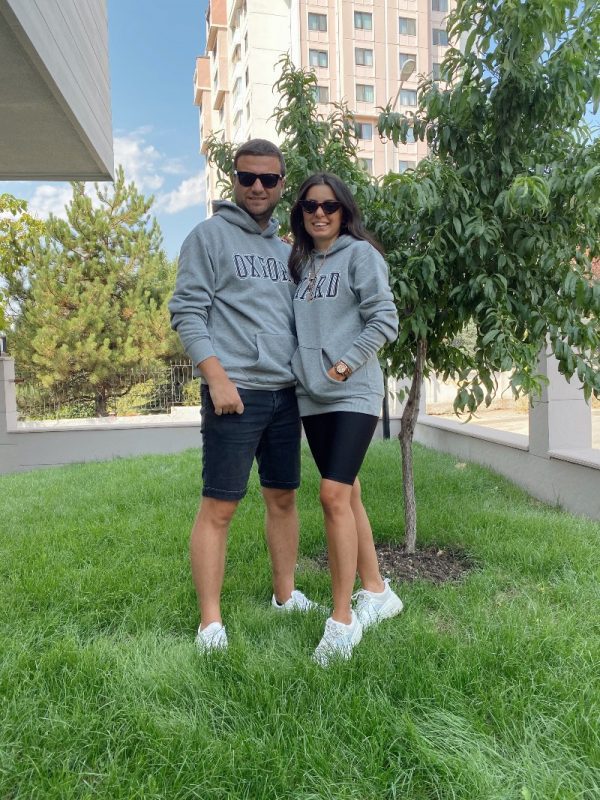 Gri Oxford Kapüşonlu Sweat