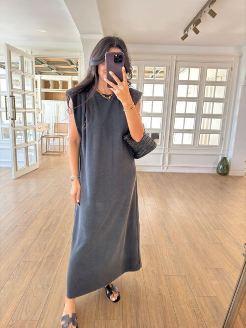 Susi Füme/Antrasit Oysh Modal Elbise